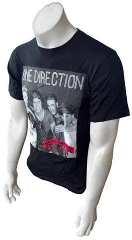 Anvil Men's One Direction Take Me Home Tour 2013 Graphic Black Shirt Size Small