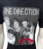 Anvil Men's One Direction Take Me Home Tour 2013 Graphic Black Shirt Size Small