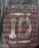 Anvil Men's One Direction Take Me Home Tour 2013 Graphic Black Shirt Size Small