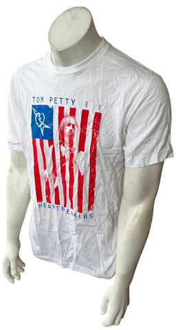 Tultex Men's Tom Petty & The Heartbreakers Tour 2013 White Shirt Size Large