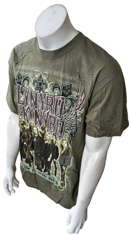 Alstyle Men's Lynyrd Skynyrd Last Of A Dying Breed Tour 2012 Green Shirt Size L