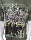 Alstyle Men's Lynyrd Skynyrd Last Of A Dying Breed Tour 2012 Green Shirt Size L
