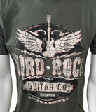 Hard Rock Cafe Men's Hard Rock Guitar Co. Orlando Green Shirt Size Medium