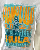 Hard Rock Cafe Men's Honolulu Hula Festival Waikiki Graphic White Shirt Size M