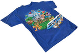 Disney Boys Mickey Mouse & Friends Walt Disney World Blue Shirt Size Medium