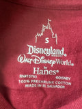 Disney Boys Disneyland Resort Mickey Mouse Est. 1955 Graphic Red Shirt Size S