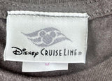 Disney Cruise Line Girls Castaway Cay Bahamas Graphic Gray Shirt Size Medium