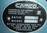 Camco 512P4H40-120 Parallel Shaft Index Drive w/ R250 Gearbox 30:1 Ratio