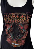 Harley-Davidson Women's Harley-Davidson Motorcycles Eagle Black Tank Top Size L