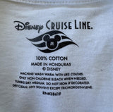 Disney Cruise Line Men's I Love New York Mickey Mouse White Shirt Size Medium