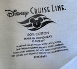 Disney Cruise Line Men's I Love New York Mickey Mouse White Shirt Size Large