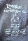Disney Women's Mickey Mouse Wings Graphic Black Zip-Up Hoodie Size XL