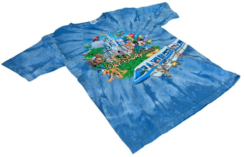 Gildan Boys Walt Disney World Mickey Mouse & Friends Tie-Dye Shirt Size Large