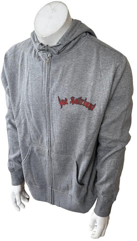 APX Men's Joe Satriani Black Swans Wormhole Wizards Gray Zip-Up Hoodie Size L