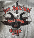 APX Men's Joe Satriani Black Swans Wormhole Wizards Gray Zip-Up Hoodie Size L