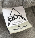 APX Men's Joe Satriani Black Swans Wormhole Wizards Gray Zip-Up Hoodie Size L