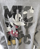 Hanes Men's Disney Mickey Mouse New York City Gray Pullover Sweatshirt Size L