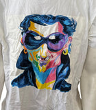 Burke Men's Philip Burke Bono Portrait White Short Sleeve Shirt Size X-Large