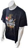 Anvil Men's Rockabilley Brand Clothing Skull With Guitars Black Shirt Size Large