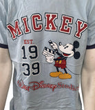 Disney Men's Mickey Mouse Est. 1939 Walt Disney Studios Blue Shirt Size Medium