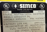 Simco Aerostat PC Ionizing Air Blower 120V 60Hz 1.7A 200W 4003367