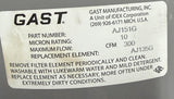 Gast AJ151G In-line Vacuum Filter Assembly 2-1/2" NPT 10 Micron 300 CFM