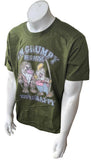 Disney Men's I'm Grumpy Because You're Happy Green Short Sleeve Shirt Size Large