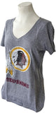 NFL Team Apparel Women's Washington Redskins Distressed Gray Shirt Size Medium
