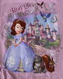 Disney Girls Princess Sofia The First Real Life Princess Purple Shirt Size M