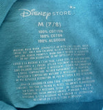 Disney Girls The Little Mermaid Ariel Graphic Blue Short Sleeve Shirt Size M
