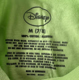 Disney Girls Tinker Bell Stars Graphic Green Short Sleeve Shirt Size Medium