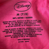Disney Girls Minnie Mouse At The Beach Pink Short Sleeve Shirt Size Medium