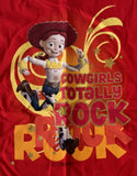 Disney Girls Toy Story Jessie Cowgirls Totally Rock Red Shirt Size Medium