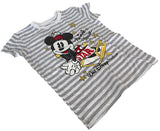 Disney Girls Classic Minnie Mouse Star Walt Disney Studios Striped Shirt Size M