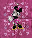 Disney Girls Classic Minnie Mouse Graphic Pink Short Sleeve Shirt Size Medium