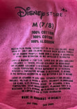 Disney Girls Classic Minnie Mouse Graphic Pink Short Sleeve Shirt Size Medium