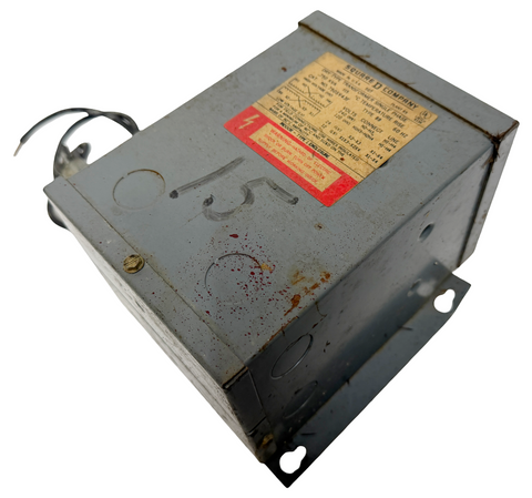 Square D 750SV43F Dry Type Transformer Single Phase .75KVA 120x240V-12/24V 60Hz