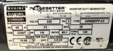 Bodine 34R6BEPP-Z3 Inverter Duty Gearmotor Parallel Shaft 60:1 1/6HP 230 V 60 Hz
