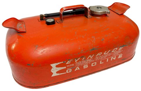 Evinrude Gasoline Fuel Tank Can Metal 3-Gallon OR 2-1/2 Imperial Gallon