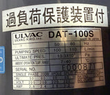 ULVAC DAT-100S Diaphragm Type Dry Vacuum Pump Single-Phase 50/60Hz 100/110 L/min