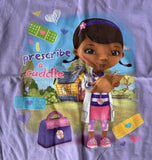 Disney Girls Doc McStuffins I Prescribe A Cuddle Graphic Purple Shirt Size M