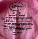 Disney Girls Tangled Rapunzel Graphic Pink Short Sleeve Shirt Size Medium