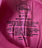 Disney Girls Frozen Anna Graphic Pink Short Sleeve Shirt Size Medium