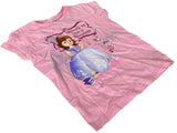 Disney Girls Princess Sofia The First Ready To Be A Princess Pink Shirt Size M