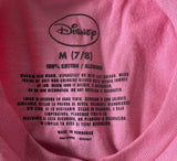 Disney Girls Princesses Graphic Pink Short Sleeve Shirt Size Medium