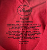 Disney Boys Classic Mickey Mouse Since 1928 Red Short Sleeve Shirt Size Medium