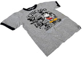 Disney Boys Classic Mickey Mouse Chicago Gray Short Sleeve Shirt Size Medium