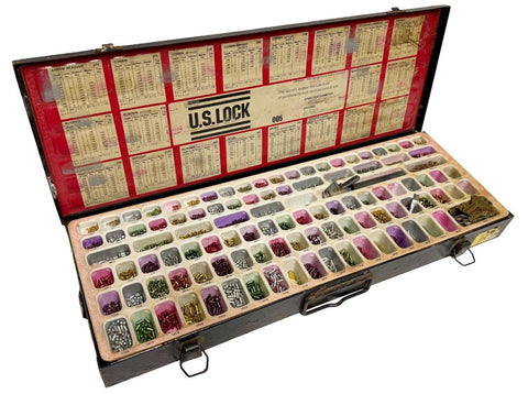 Vintage U.S. Lock 005 Professional Pin Kit With Case