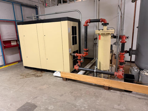 Ingersoll Rand R55I-TAS Rotary Air Compressor 75HP 328CFM 1000Gal Tank & Dryer