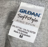 Gildan Men's Madonna Give Me All Your Luvin MDNA Gray Short Sleeve Shirt Size M